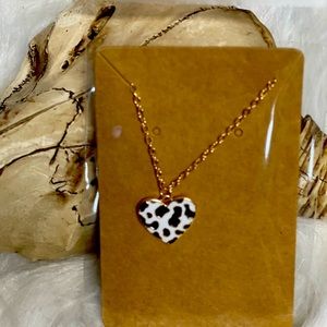 Western Cow Print necklace